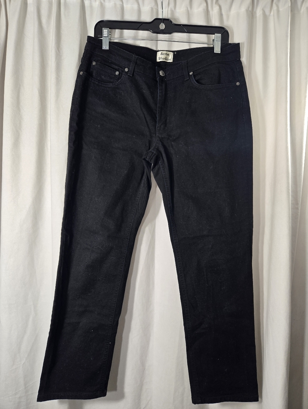 Acne Studio Row Black Jeans Women Sz 30/34